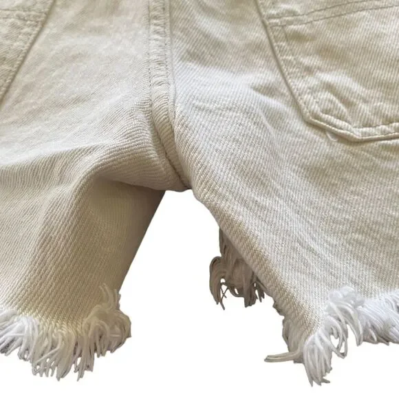 Free People Jesse carpenter short - sz 26 - high waisted - cotton - summer - Picture 9 of 10